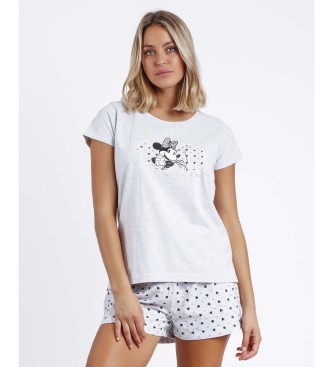 Disney Fabulous Minnie Short Sleeve Pyjamas grey