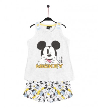 Disney Mickey Summer mouwloze pyjama grijs