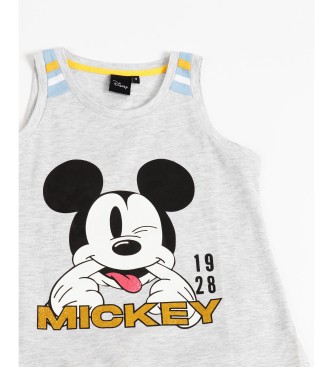 Disney Szara piżama bez rękawów Mickey Summer