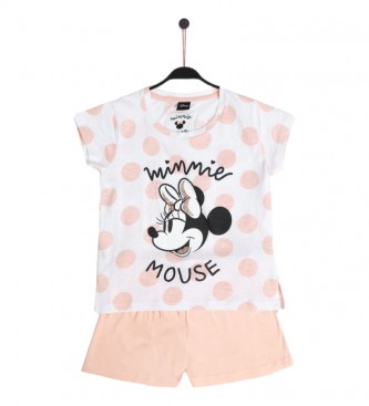 Disney Minnie Dots Rosa Kurzarm-Pyjama