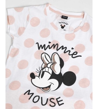 Disney Pigiama rosa a maniche corte con pois di Minnie