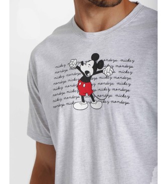 Disney Disney Mondays Grauer Kurzarm-Pyjama