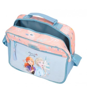 Disney saco de ombro adaptvel Frozen Believe in the journey azul