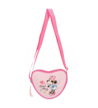 Disney Mala de transporte com corao da Minnie Imagine cor-de-rosa
