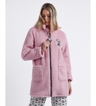 Disney Minnie Posh Pink Long Sleeve Warm Long Sleeve Robe