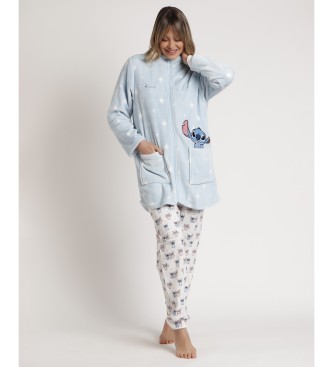 Disney Ohana long sleeve dressing gown blue