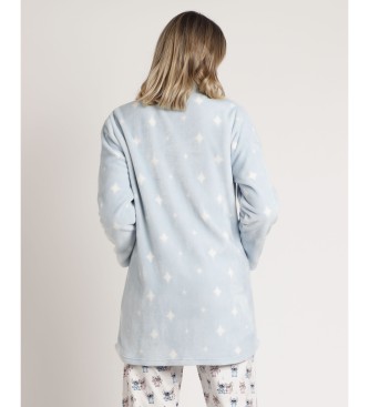 Disney Ohana long sleeve dressing gown blue