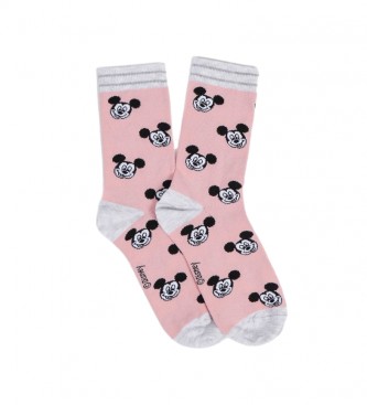 Disney Chaussettes Mickey  petits visages roses