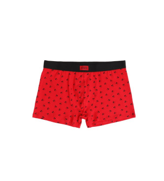 Disney Mickey Faces boxer shorts red