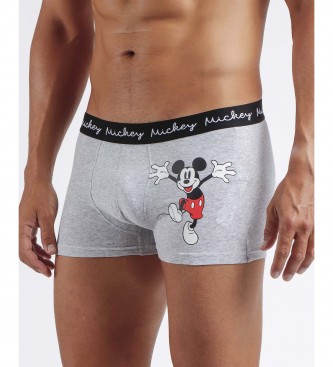 Disney Confezione da 2 boxer grigi Mickey Hugs
