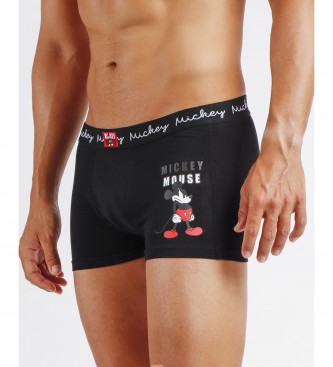 Disney Pacote de 2 boxers Mickey Legend preto, cinzento