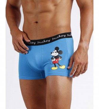 Disney Lot de 2 boxers Mickey Window bleus