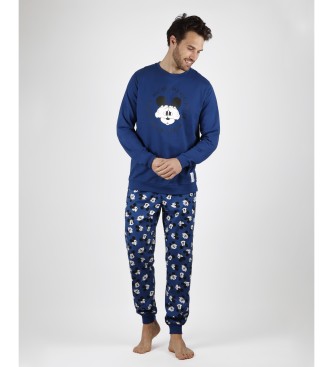 Disney Mickey Sport Pyjama met lange mouwen blauw