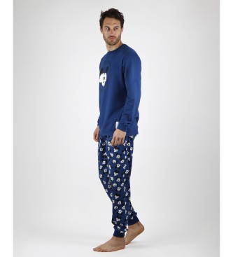 Disney Mickey Sport Pyjama met lange mouwen blauw