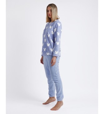 Disney Mickey Little Dreamer langrmeliger warmer Pyjama blau