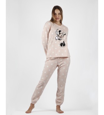 Disney Minnie Bubble Gum Warme Pyjama Lange Mouwen Roze