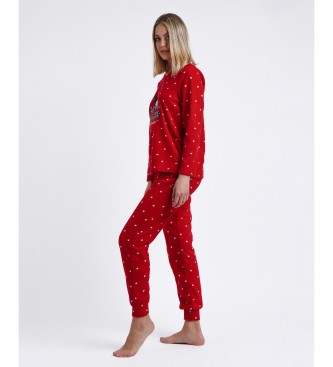 Disney Pyjama chaud  manches longues Sweet Dreams rouge