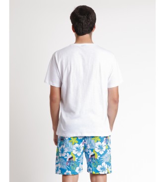 Disney Pyjama  manches courtes Lilo & Stitch blanc, bleu