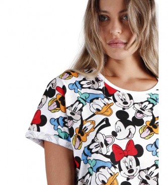 Disney Pižama Mickey & Friends bela, rdeča