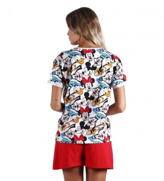 Disney Pijama Mickey & Friends blanco, rojo