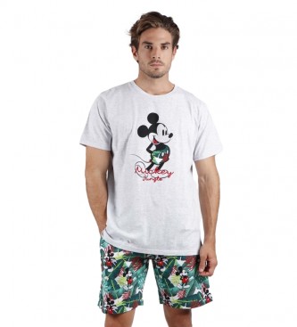 Disney Pyjama Mickey Jungle gris, vert