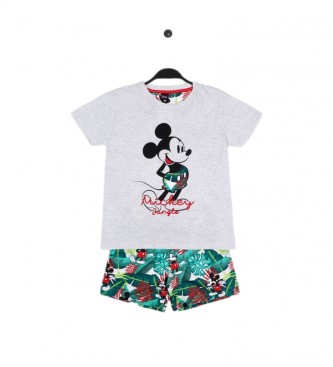 Disney Pyjama Mickey Jungle gris