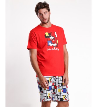 Disney Mickey Mondrian kortrmet pyjamas rd