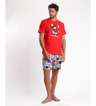 Disney Mickey Mondrian kortrmet pyjamas rd