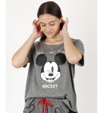 Disney Pijamas de Manga Curta de Mickey Women's Short Sleeved