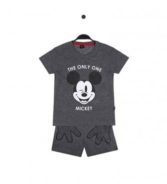 Disney Mickey Schlafanzug grau