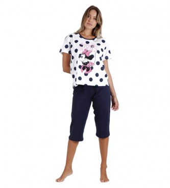 Disney Minnie Dots pijama marinho, branco