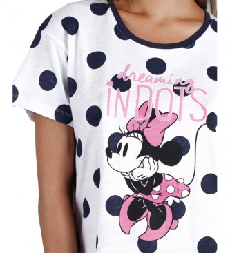 Disney Minnie Dots pyjama marine, wit