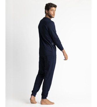 Disney Pigiama a maniche lunghe con animali Rockstar blu scuro