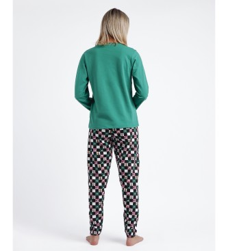 Disney Piżama z długim rękawem Bold Style zielona