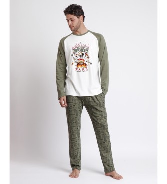 Disney Groene pyjama met lange mouwen Chef Mickey