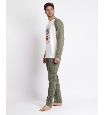 Disney Groene pyjama met lange mouwen Chef Mickey