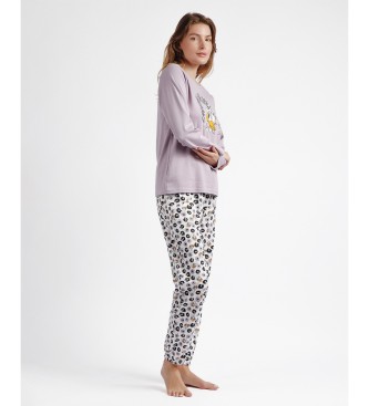 Disney Daisy Fashion Lila Langarm-Pyjama