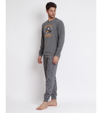 Disney Express Yourself Long Sleeve Pyjamas grey