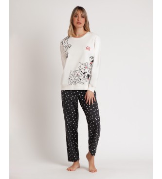 Disney Pyjamas Lngrmad Plysch 101 Dalmatiner vit