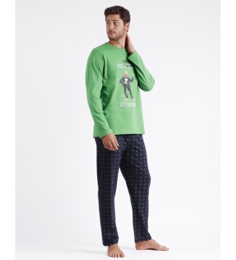 Disney Kermit Kiss langrmet pyjamas grn