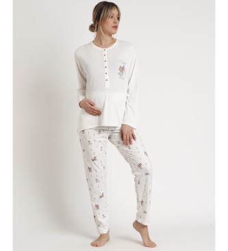 Disney Maternit Bambi You are so Loved Pyjama  manches longues blanc