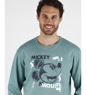 Disney Mickey Action pyjama aqua groen