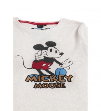 Disney Mickey Dreams beigefarbener Schlafanzug mit langen rmeln