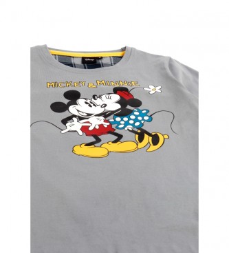 Disney Pyjama Lange Mouw Mickey grijs