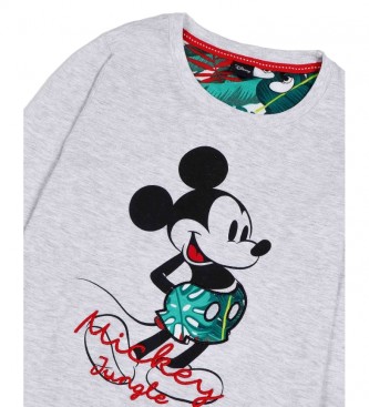 Disney Pižama Mickey Jungle sive barve