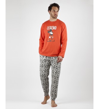 Disney Mickey Legend Long Sleeve Pyjama orange