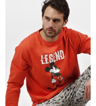 Disney Mickey Legend Langarm-Pyjama orange