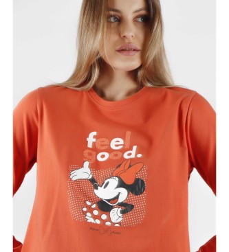 Disney Pijama Mickey Legend laranja, preto