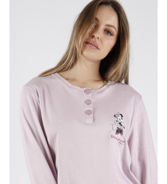 Disney Pyjama  manches longues Minnie Fleur rose