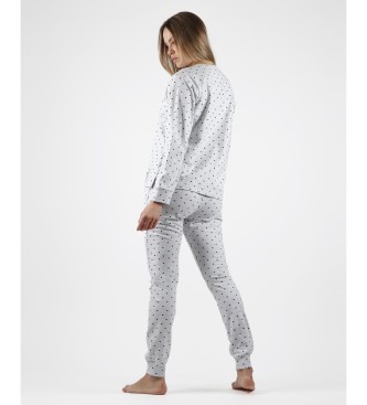 Disney Minnie Hearts pyjama lange mouw grijs